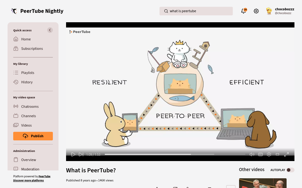 유튜브 대신 내 서버에 영상 플랫폼을 — 탈중앙 비디오 플랫폼 PeerTube 이야기