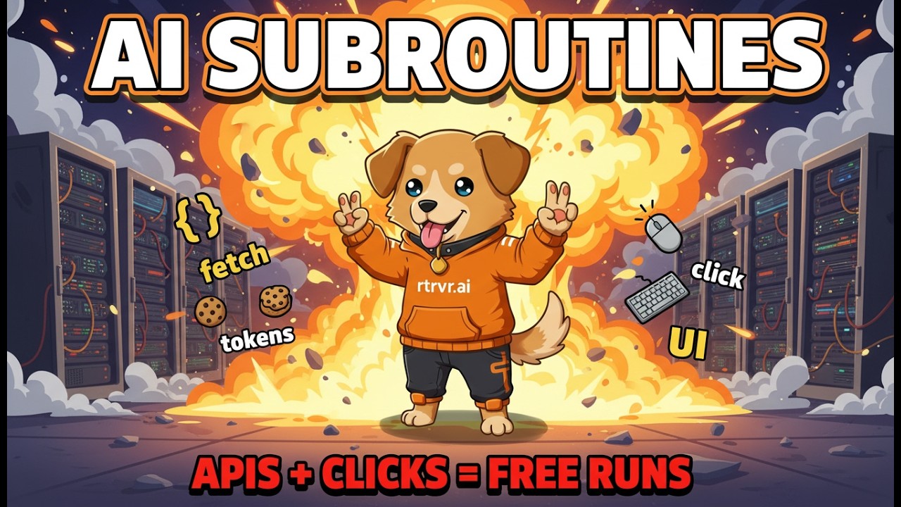 브라우저 탭 안에서 돌아가는 "AI 서브루틴" – 토큰 0으로 자동화하는 법